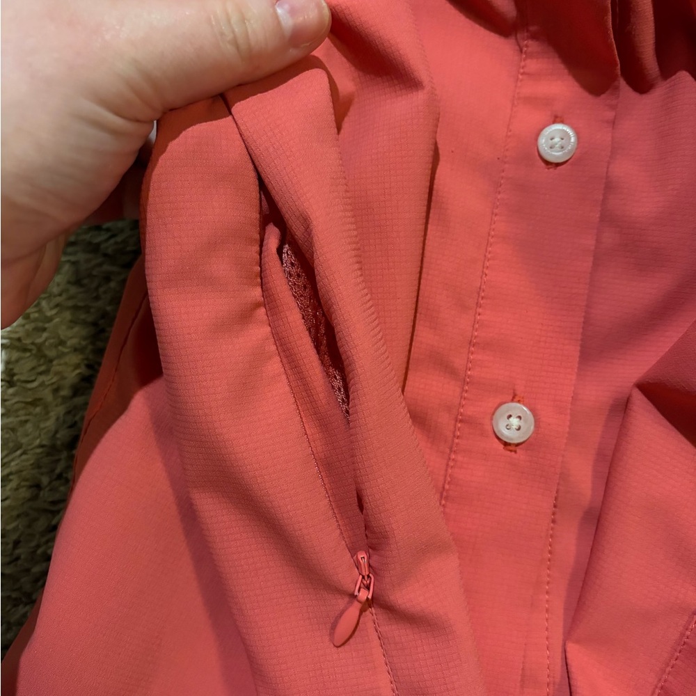 Coolibar Outdoor UPF 50+ Sun Travel Pink Shirt Woman’s Large - Picture 9 of 9
